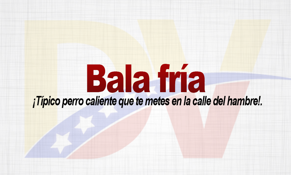 Significado de la expresión bala fría